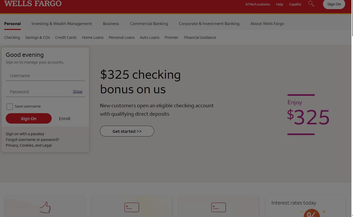 Wells Fargo – wellsfargo.com